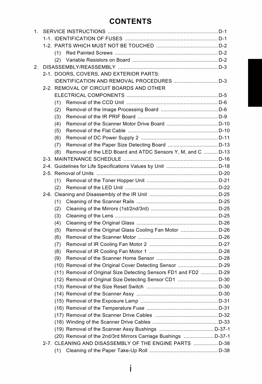 Konica-Minolta MINOLTA CF1501 CF2001 FIELD-SERVICE Service Manual-2